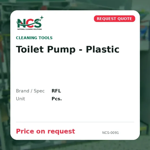 Toilet Pump - Plastic