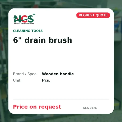 6" drain brush